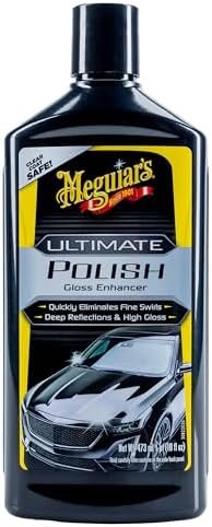 Meguiar's Ultimate Car Polish Pre-Waxing Glaze 473ml - For Deep Reflections and...