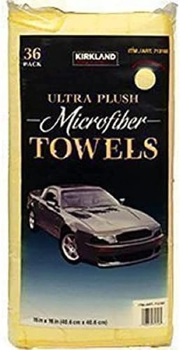 Kirkland Signature 713161 Ultra Plush Microfibre Towels 36 Pack, Yellow, H 40.6...