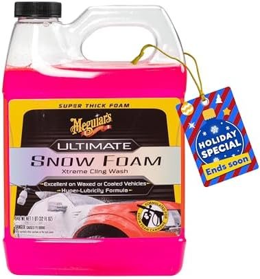 Meguiar's Ultimate Snow Foam Wash, Foaming Car Wash Formulated for Foam Cannons...