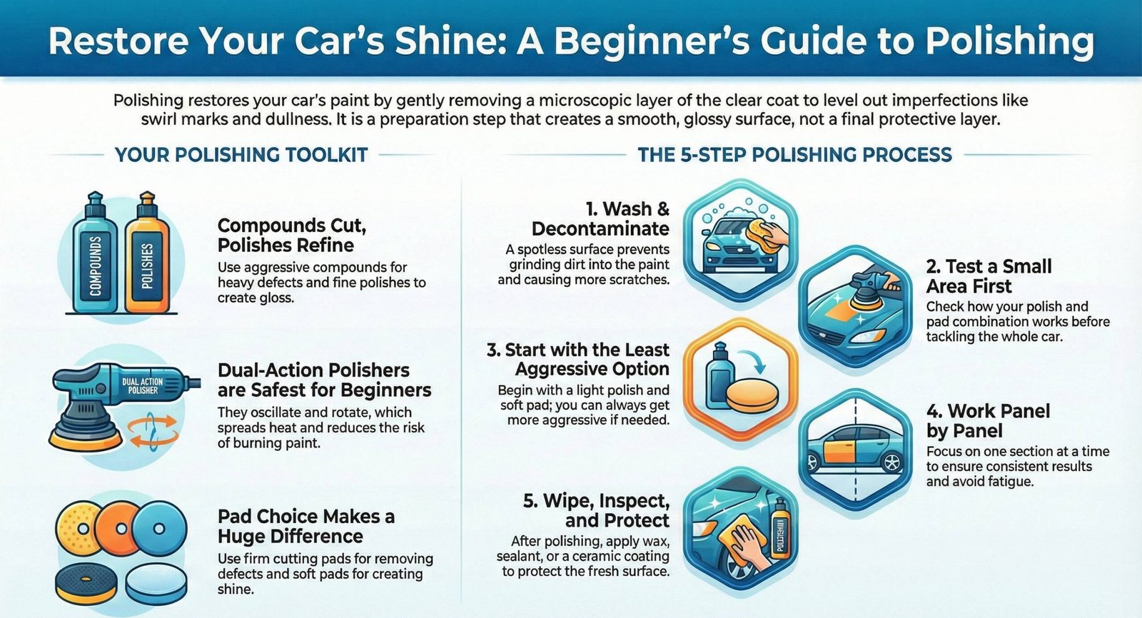 Polishing Car Infographic