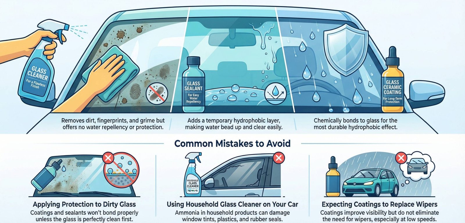 glass cleaning infographic
