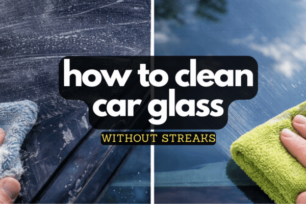 Cleaning car windshield without streaks