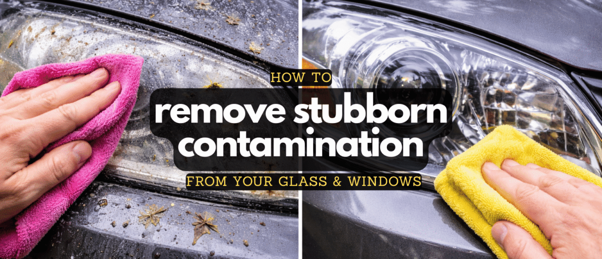 Removing contamination from car headlights