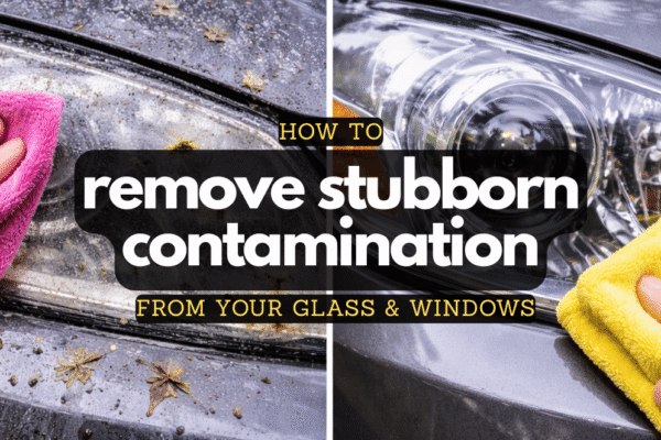 Removing contamination from car headlights