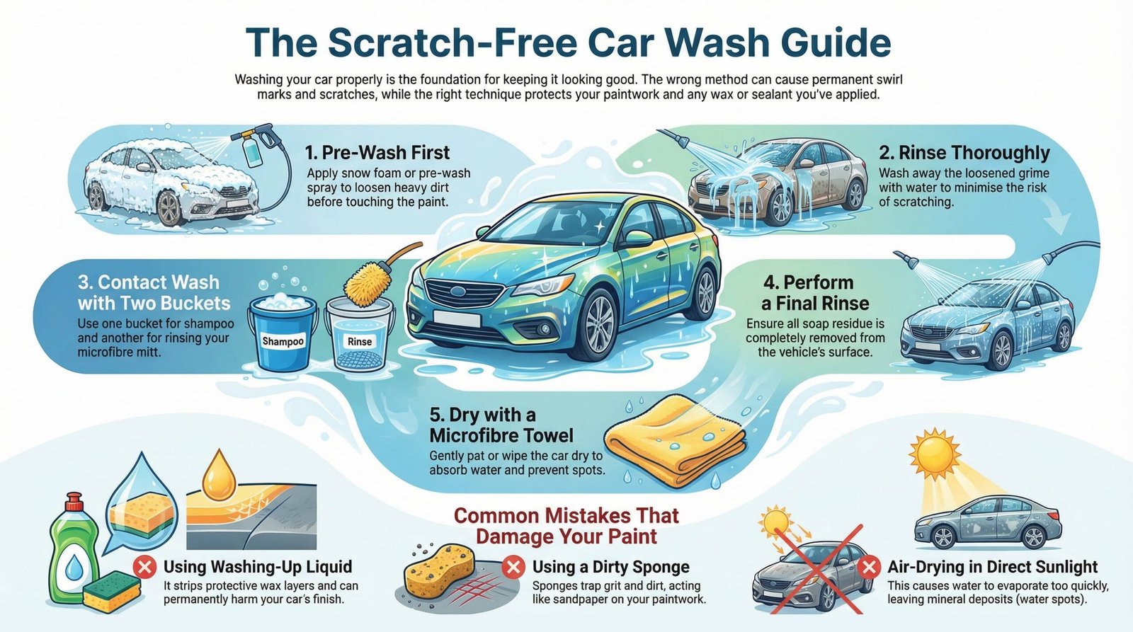 washing your car infographic