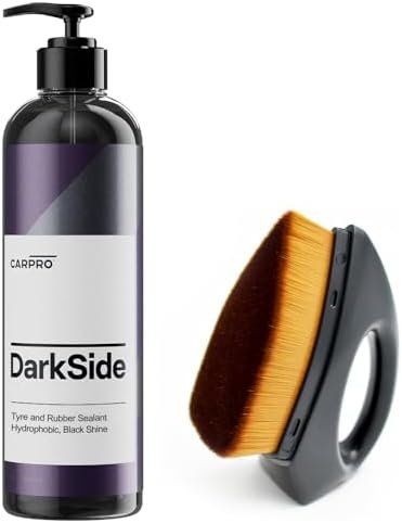 CarPro Darkside & Applicator - Tire & Rubber Sealant with Tyre Dressing Brush,...