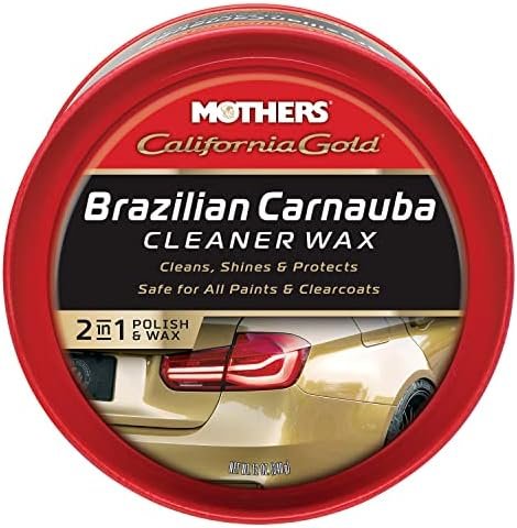 Mothers 05500 Brazilian Carnauba Cleaner Wax Paste, California Gold, 340g