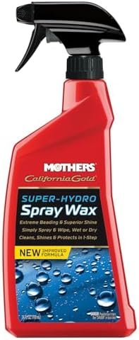 Mothers 05724 California Gold Spray Wax, 24 oz., RED,BLACK