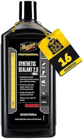 Meguiar's Mirror Glaze 21 Professional Synthetic Car Sealant 2.0 473ml M2116,...
