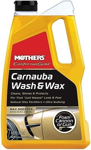 Mothers MO-05674 California Gold Carnauba Wash and Wax Car Shampoo, 64 oz.