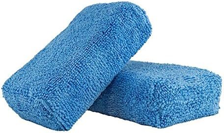 Chemical Guys MIC_292_02 Premium Grade Microfiber Applicator, Blue (Pack of 2)