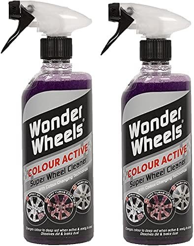 Wonder Wheels Colour Active Wheel Cleaner 600 ml Pack of 2 - Colour Activated...