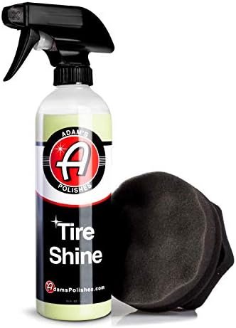 Adam's Tire Shine Combo - Spray Tire Dressing W/ SiO2 For Non Greasy Car... (Adams Polishes)