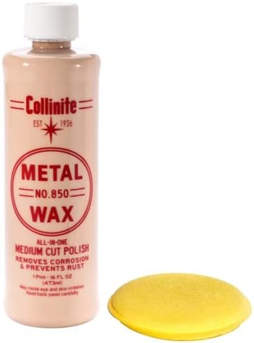 Collinite 850 Liquid Metal Wax and Applicator Pad Combo