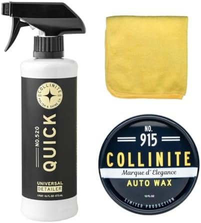 Collinite 520 Quick Detailer and 915 Marque D'Elegance and Towel Combo