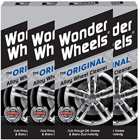 Wonder Wheels Alloy Wheel Cleaner Kit 500ml x 4 - Removes Dirt, Grease, Brake...