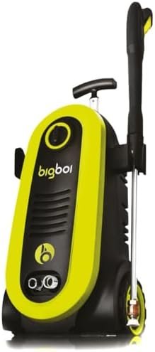 BigBoi WashR FLO Pressure Washer, 2600PSI, 7L/min, 8m Hose, Black/Green, Corded...