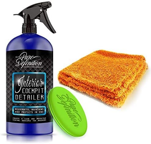 Pure Definition Car Interior Cleaner Kit Cockpit Detailer Cleans Plastic 1000ml