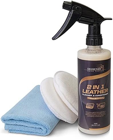 Diamond Shine 2-in-1 Leather Cleaner & Conditioner, 500ml Spray – Car Leather... (Diamond Shine System)