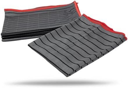 Maxshine Carbon Fiber Towels (360GSM) 16”x16” - Ultra Durable, Premium...