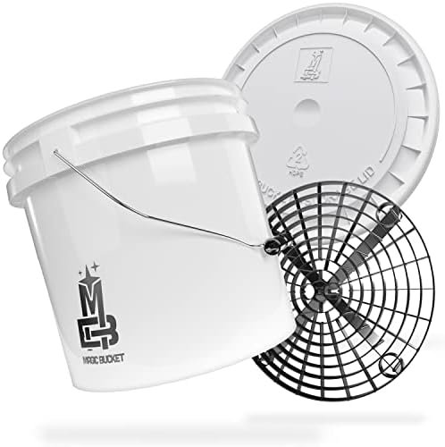 Magic Bucket Car hand wash bundle, wash bucket with matching bucket lid, 3.5 US...
