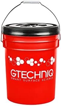 Gtechniq 20L Car Wash Bucket with Lid, 3-Piece Detailing Bucket Set with Dirt...