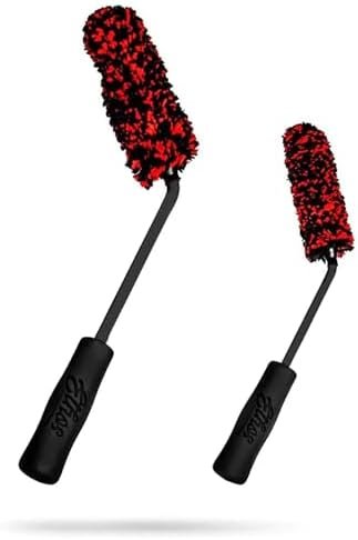 Ethos Wheel Brush for Car Detailing – Plush Rim Cleaner Brush, Car Cleaning... (Ethos Car Care)