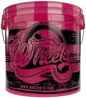 Nuke Guys Transparent Car Wash Bucket - 13.5L, Exterior Cleaning Accessory for...