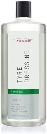 Topaz Detailing Topaz Car Tyre Dressing, UV Resistant Formula, Restorer & Detailing Solution,...