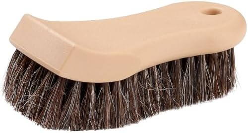 JSCARLIFE Leather Cleaning Brush, Long Bristle Horse Hair Cleaning Brush for...