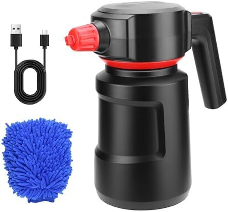 Electric Foam Sprayer - 2L Cordless Battery Powered Pump Sprayer with Smart Protection, Foam Cannon with 150ml Car Wash Soap…