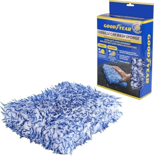 Goodyear Chenille Luxury Sponge Specially Designed Microfiber Sponge| Machine...
