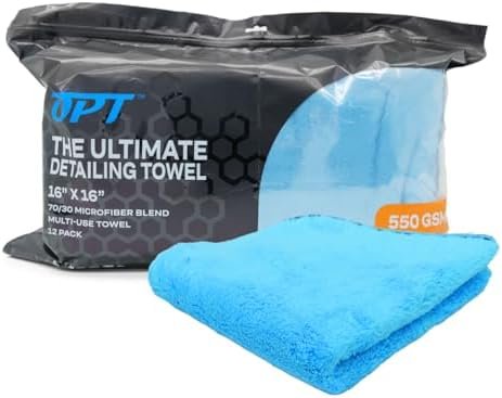 Optimum The Ultimate Detailing Towel – Microfiber Car Detailing Towel, 550...
