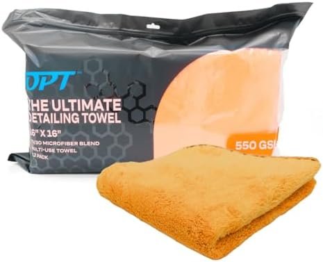 Optimum The Ultimate Detailing Towel – Microfiber Car Detailing Towel, 550...