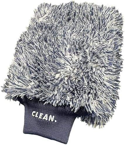 CLEAN Wash Mitt – 1070 GSM Ultra‑Plush Microfiber Wash Glove 10" x 7"... (CLEAN.)
