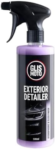 Glismoto Exterior Detailer 500ml, High Gloss Quick Detailing Spray, Hydrophobic...