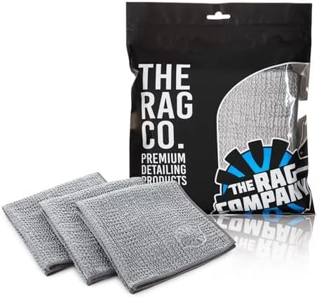 The Rag Company - Wrinkle Glass Towel - Professional 500 GSM Microfiber Window...