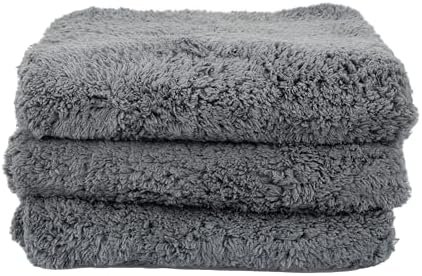 Maxshine Grey Edgeless Plush Microfibre Towels – 3 Pack